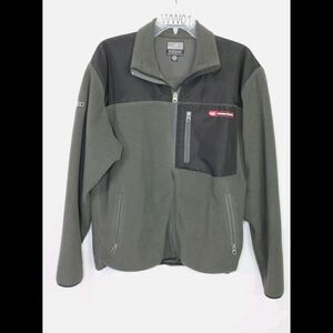 Southern Marsh FieldTec Mens Full Zip Fleece Jacket Size SMALL Green/Black